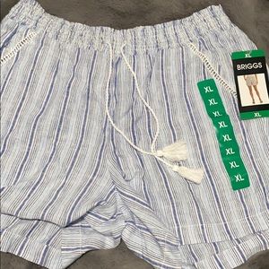 Blue and White Shorts